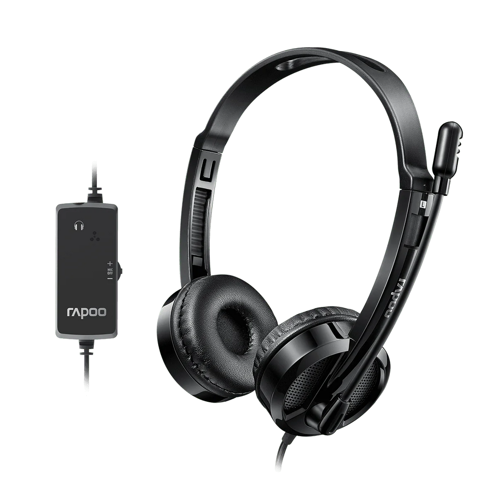 Rapoo H120 Wired USB Stereo Headset with Noise-Reduction Mic