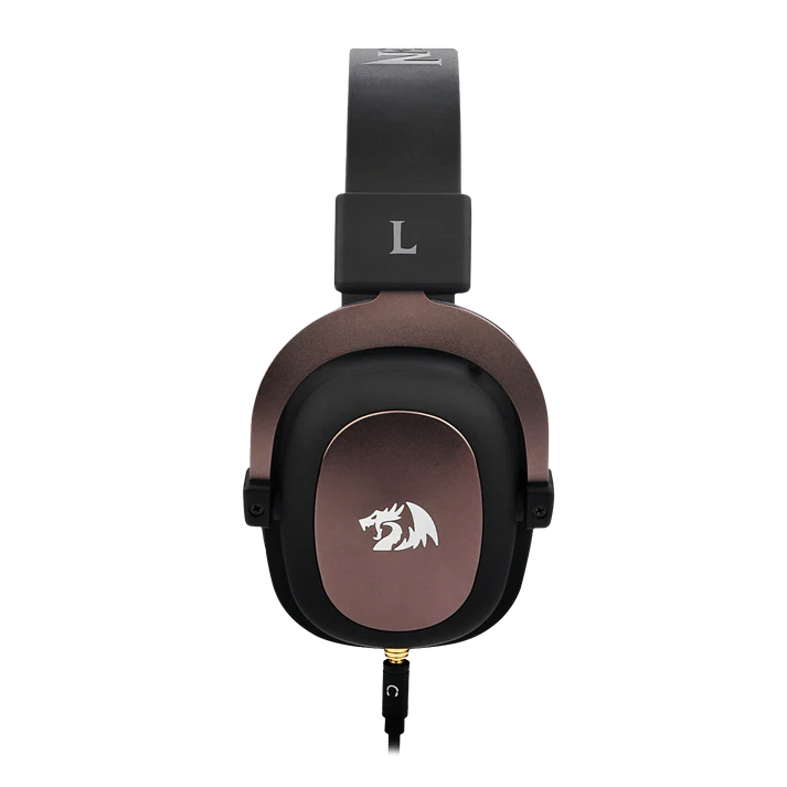 Redragon H510 ZEUS Wired Gaming Headset – 7.1 Surround Sound, 53mm Drivers, Memory Foam Ear Pads, Detachable Boom Mic, In-Line Control, Gold-Plated 3.5mm – Black/Red