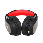 Redragon H510 ZEUS Wired Gaming Headset – 7.1 Surround Sound, 53mm Drivers, Memory Foam Ear Pads, Detachable Boom Mic, In-Line Control, Gold-Plated 3.5mm – Black/Red