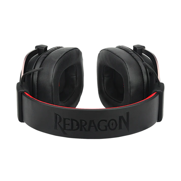 Redragon H510 ZEUS Wired Gaming Headset – 7.1 Surround Sound, 53mm Drivers, Memory Foam Ear Pads, Detachable Boom Mic, In-Line Control, Gold-Plated 3.5mm – Black/Red
