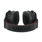 Redragon H510 ZEUS Wired Gaming Headset – 7.1 Surround Sound, 53mm Drivers, Memory Foam Ear Pads, Detachable Boom Mic, In-Line Control, Gold-Plated 3.5mm – Black/Red