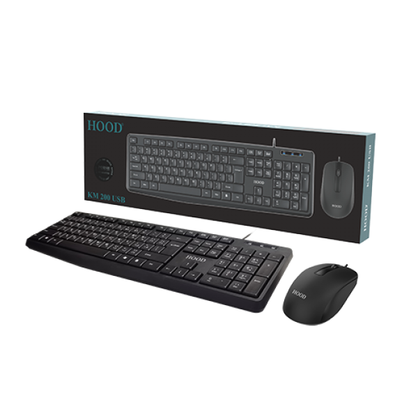 هود KM200 USB كيبورد و ماوس كومبو - 1200 DPI