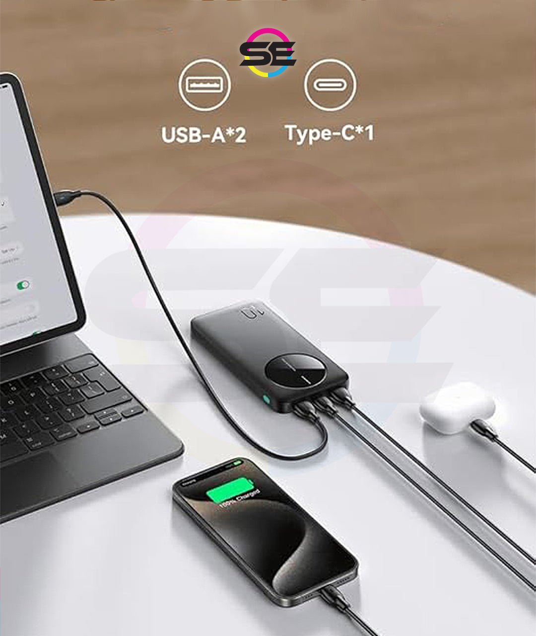 Joyroom JR-PBF12 2.4A 10000mAh LED Power Bank