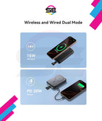 Joyroom JR-PBM11 10000mAh Qi2 Magnetic Wireless Power Bank – Black