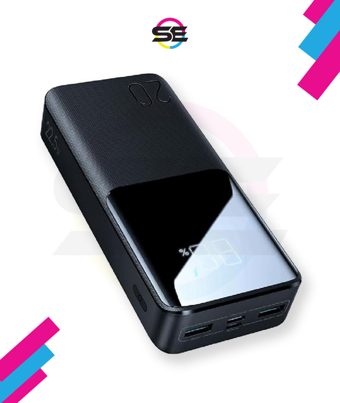 Joyroom JR-QP192 20000mAh 22.5W Power Bank with LCD Display – Black