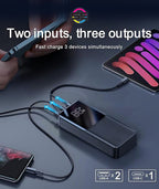 Joyroom JR-QP192 20000mAh 22.5W Power Bank with LCD Display – Black