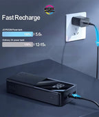 Joyroom JR-QP192 20000mAh 22.5W Power Bank with LCD Display – Black