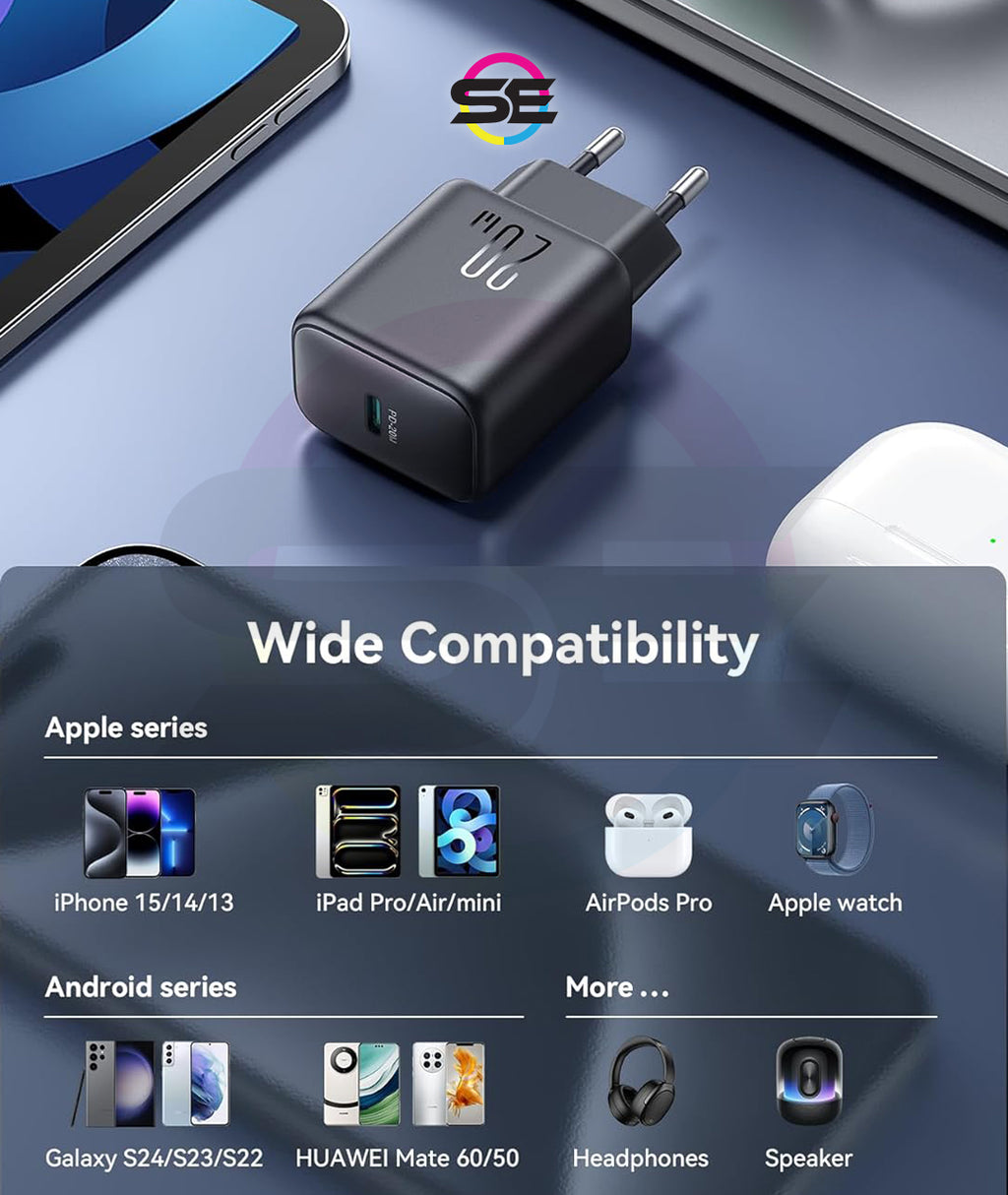 Joyroom JR-TCF20 20W USB-C PD Fast Wall Charger – Compact Travel Adapter