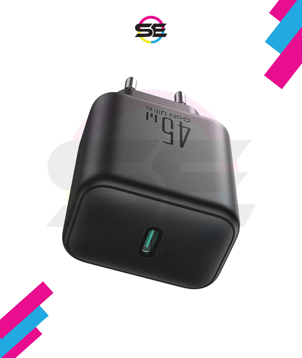 Joyroom JR-TCG13 45W GaN USB-C Fast Charger – Black