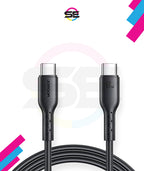 Joyroom S-A26 Flash-Charge Series 60W USB-C to USB-C Fast Charging Cable 1m Nylon Braided Black