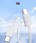 Joyroom S-A45 Ben Series 60W Braided Type-C to Type-C Fast Charging Cable 1M – White