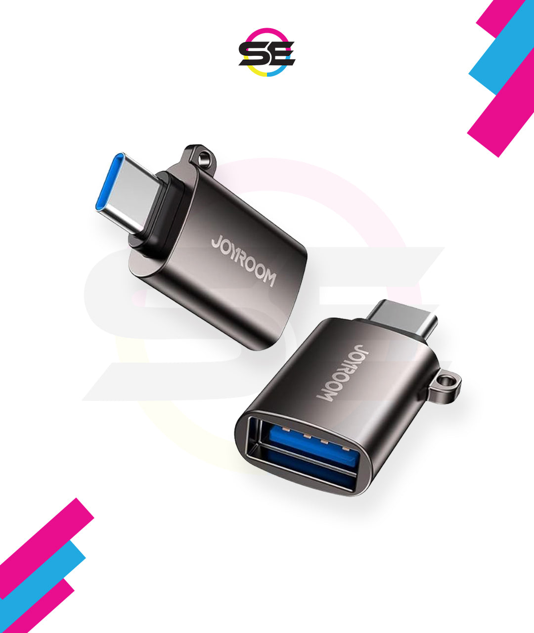 Joyroom S-H151 OTG USB 3.2 Gen 1 (Male) to USB-C (Female) Adapter – Black
