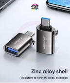 Joyroom S-H151 OTG USB 3.2 Gen 1 (Male) to USB-C (Female) Adapter – Black