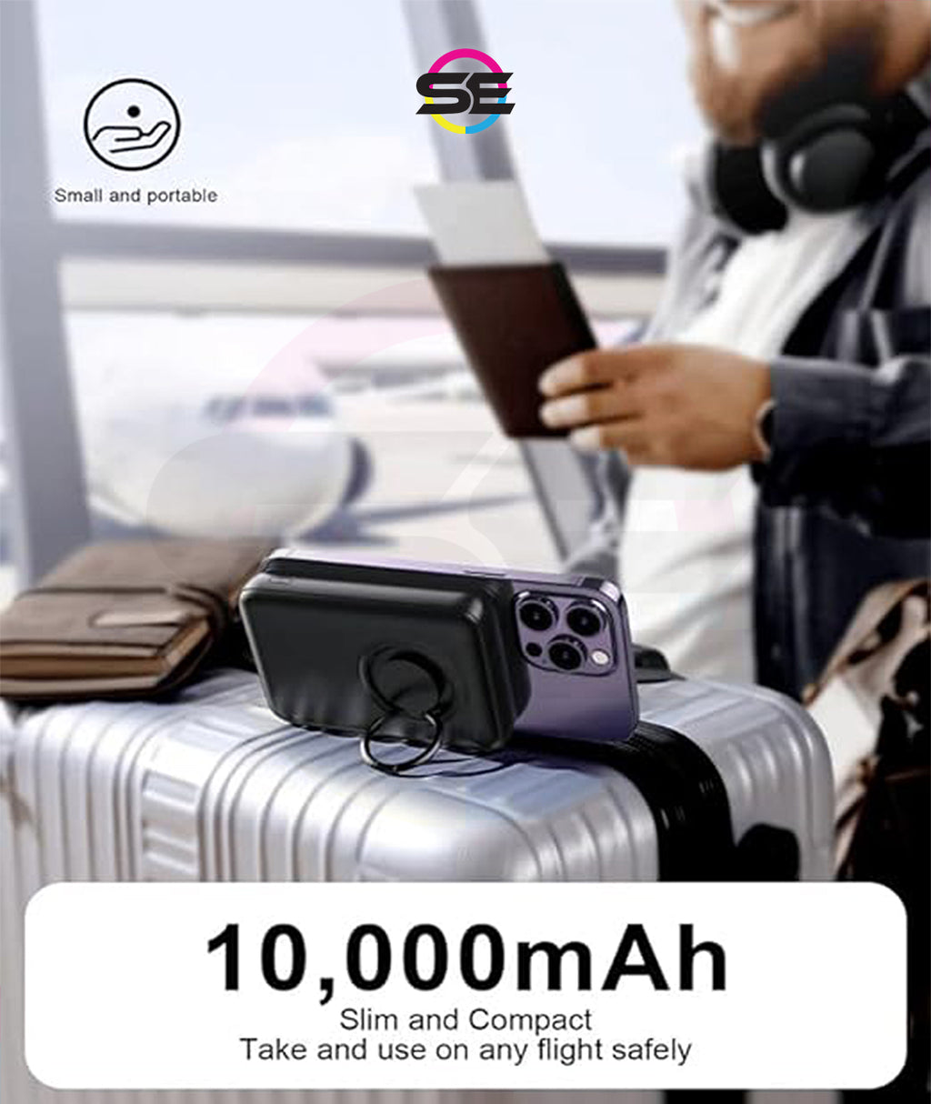 Joyroom W050 20W Magnetic Wireless Power Bank 10000mAh with Ring Holder