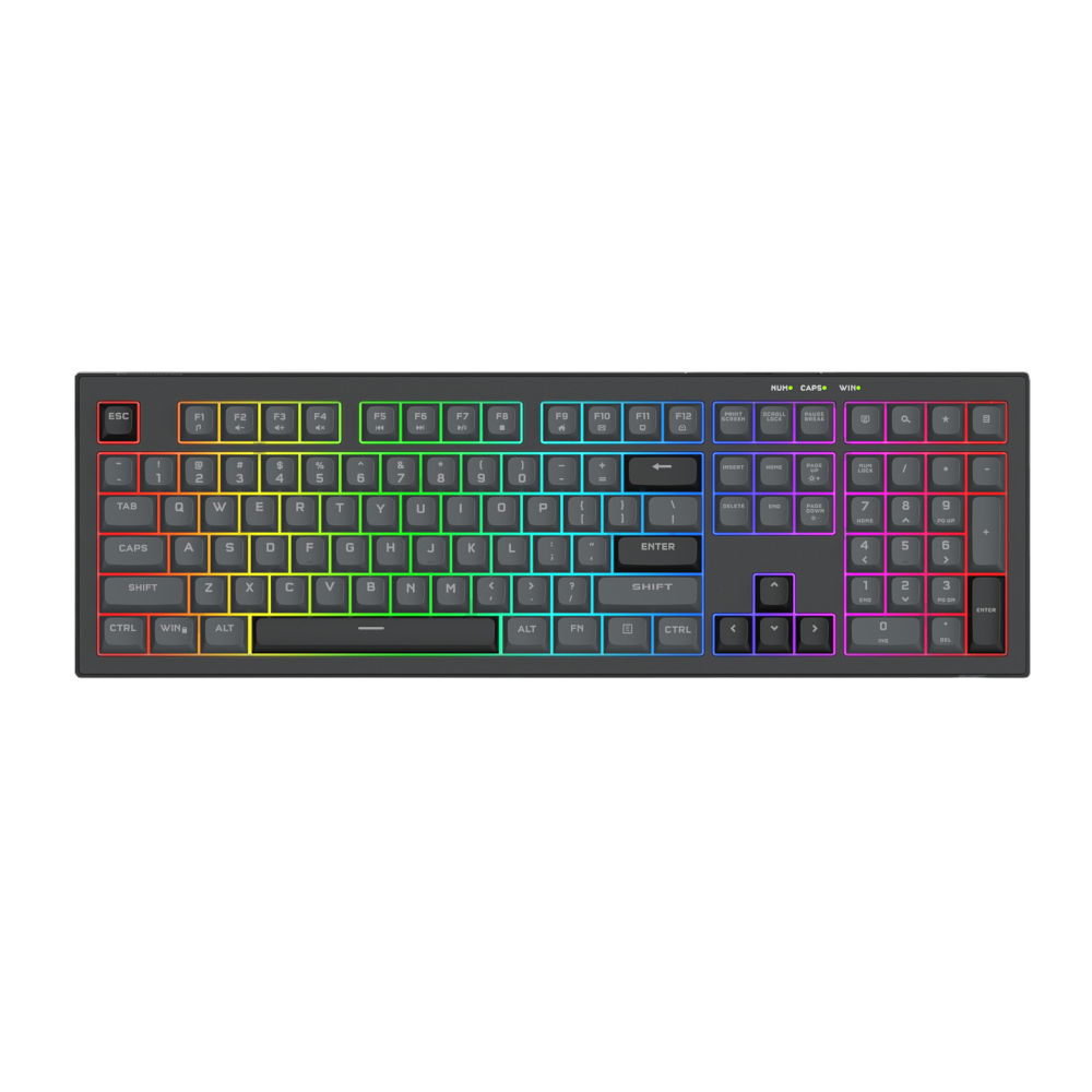 Redragon K518 CRUX RGB Wired Membrane Gaming Keyboard – 108 Keys