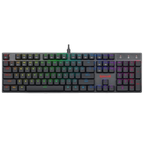Redragon K535 APAS RGB Low Profile Wired Mechanical Gaming Keyboard – 104 Keys, Blue Switch, Macro – Black