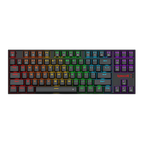 Redragon K552 KUMARA PRO RGB Wireless Mechanical Gaming Keyboard – 87 Keys TKL, Red Switch – Black
