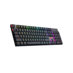 Redragon K535 APAS RGB Low Profile Wired Mechanical Gaming Keyboard – 104 Keys, Blue Switch, Macro – Black