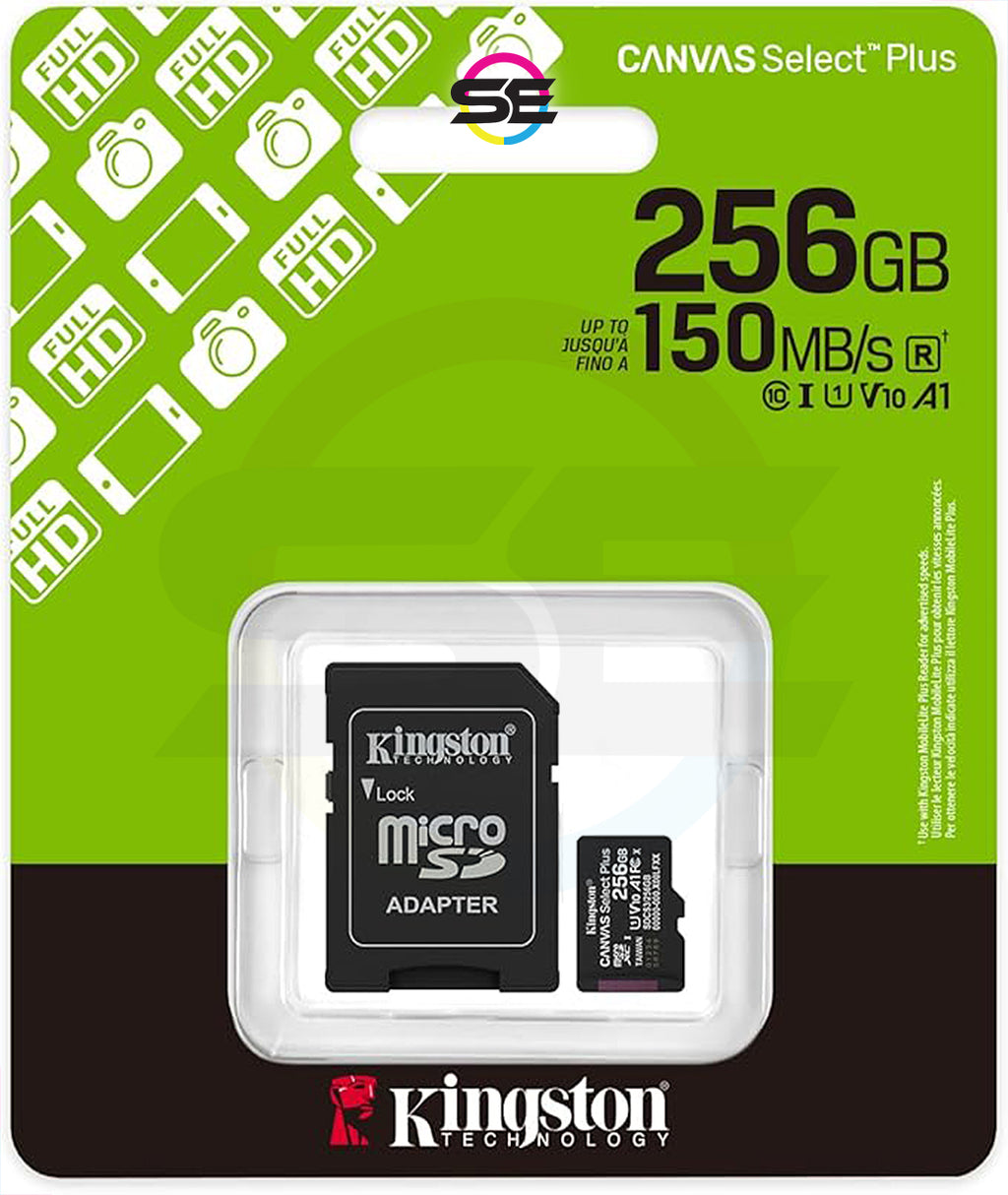 Kingston Canvas Select Plus microSD Memory Card 256GB