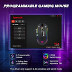 Redragon M914-RGB Tri-Mode Wireless Gaming Mouse