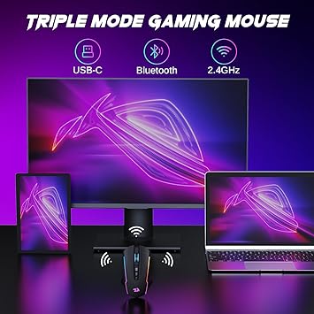 Redragon M914-RGB Tri-Mode Wireless Gaming Mouse