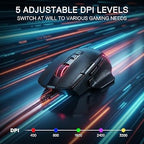 Redragon M925 Wired Gaming Mouse – 24,000 DPI 10 Programmable Buttons