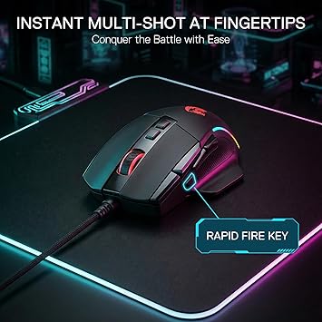 Redragon M925 Wired Gaming Mouse – 24,000 DPI 10 Programmable Buttons