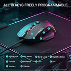 Redragon M925 Wired Gaming Mouse – 24,000 DPI 10 Programmable Buttons
