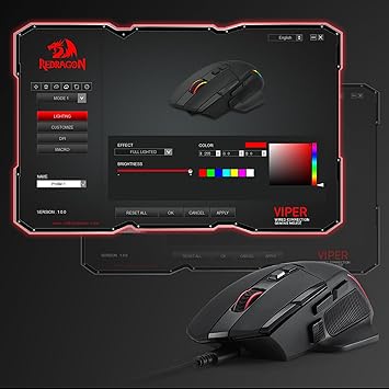 Redragon M925 Wired Gaming Mouse – 24,000 DPI 10 Programmable Buttons