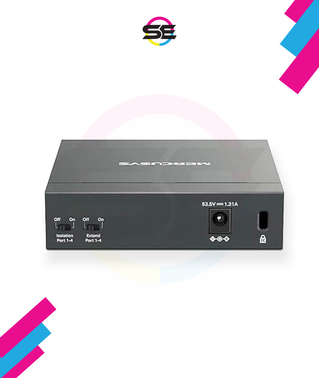 Mercusys MS105GP 5-Port Gigabit Desktop Switch with 4-Port PoE+