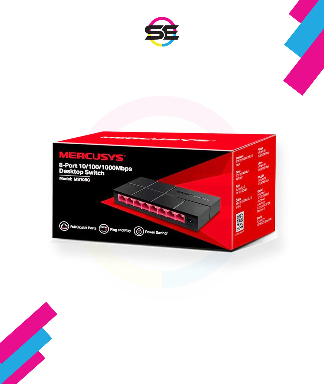 Mercusys MS108G 8-Port Gigabit Desktop Network Switch