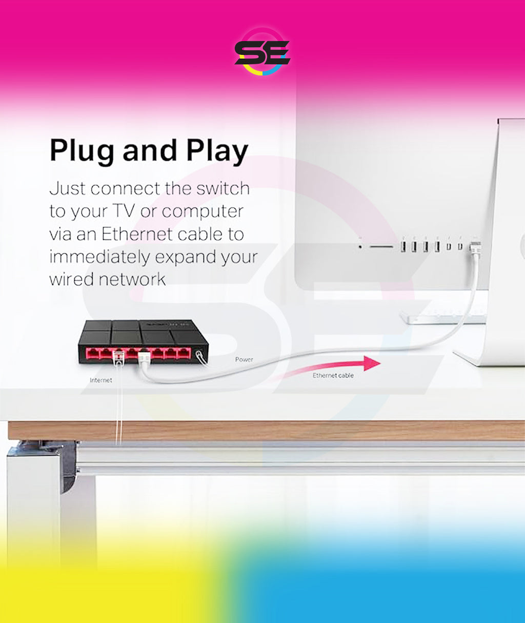Mercusys MS108G 8-Port Gigabit Desktop Network Switch