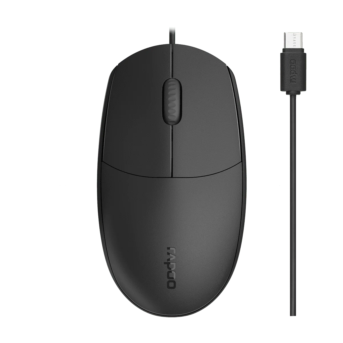 رابو N100C ماوس سلكي بصري، اتصال USB-C، بدقة 1000 نقطة في البوصة.