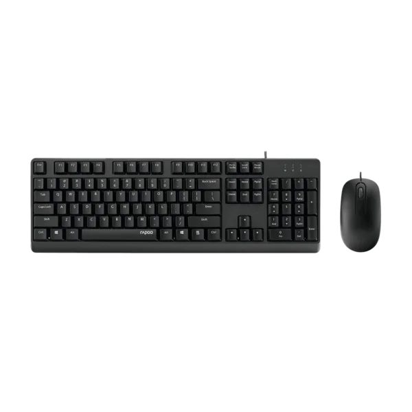 مجموعة رابو X130PRO من الفأرة البصرية واللوحة السلكية 1000DPI.