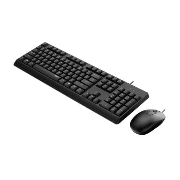 مجموعة رابو X130PRO من الفأرة البصرية واللوحة السلكية 1000DPI.
