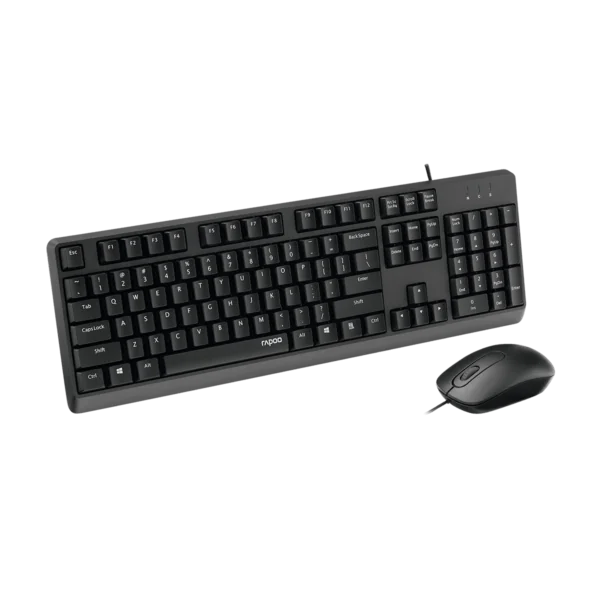 مجموعة رابو X130PRO من الفأرة البصرية واللوحة السلكية 1000DPI.