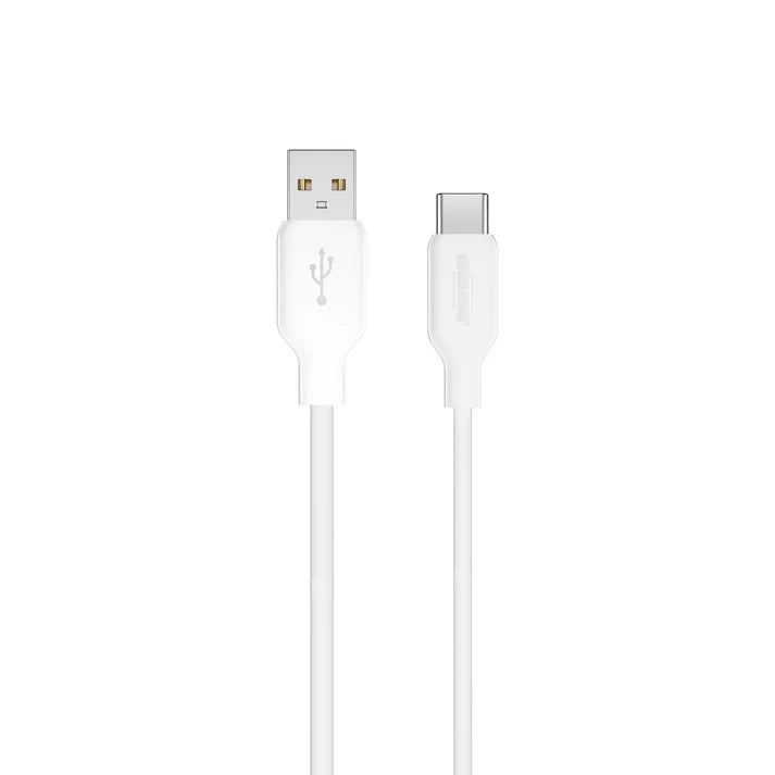 Onemust OM-C12 Type-C Data Cable – 5V/3A Fast Charge TPE 1M Universal Android & Apple (White)