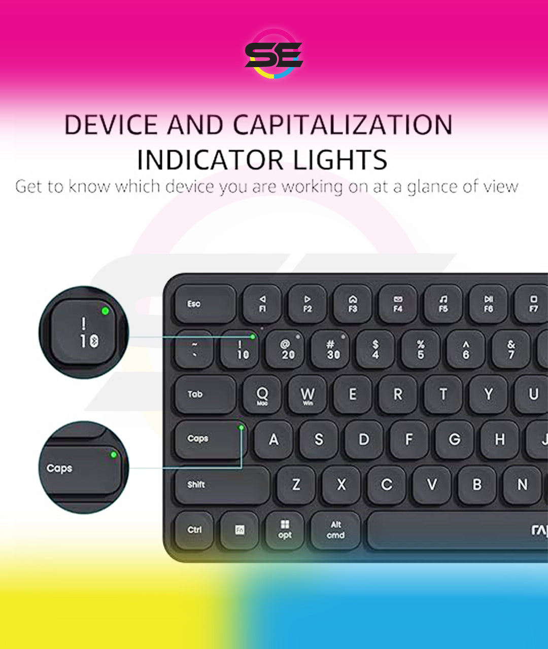 Rapoo 9560M Multi-mode Wireless Ultra-slim Keyboard & Mouse Combo