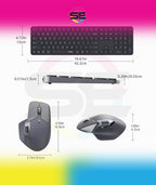 Rapoo 9560M Multi-mode Wireless Ultra-slim Keyboard & Mouse Combo