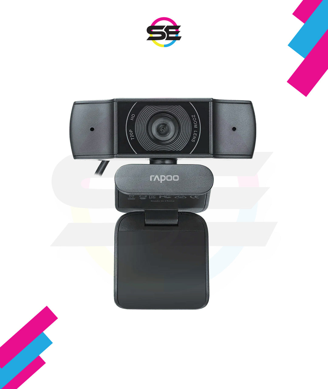 Rapoo C200 HD 720P Web Camera with Noise-Canceling Microphone