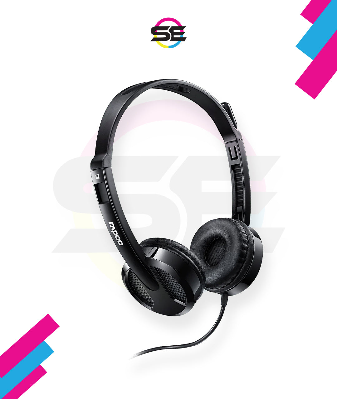 Rapoo H100 Wired Stereo Headset with Noise-Canceling Mic