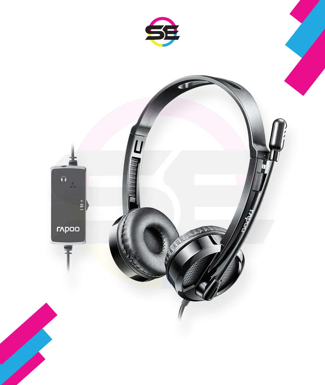 Rapoo H120 Wired USB Stereo Headset with Noise-Reduction Mic