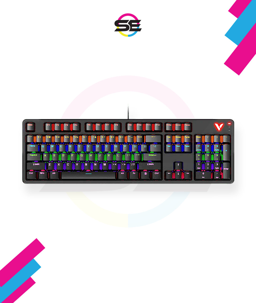 Rapoo V500PRO 2024 Backlit Mechanical Gaming Keyboard RGB