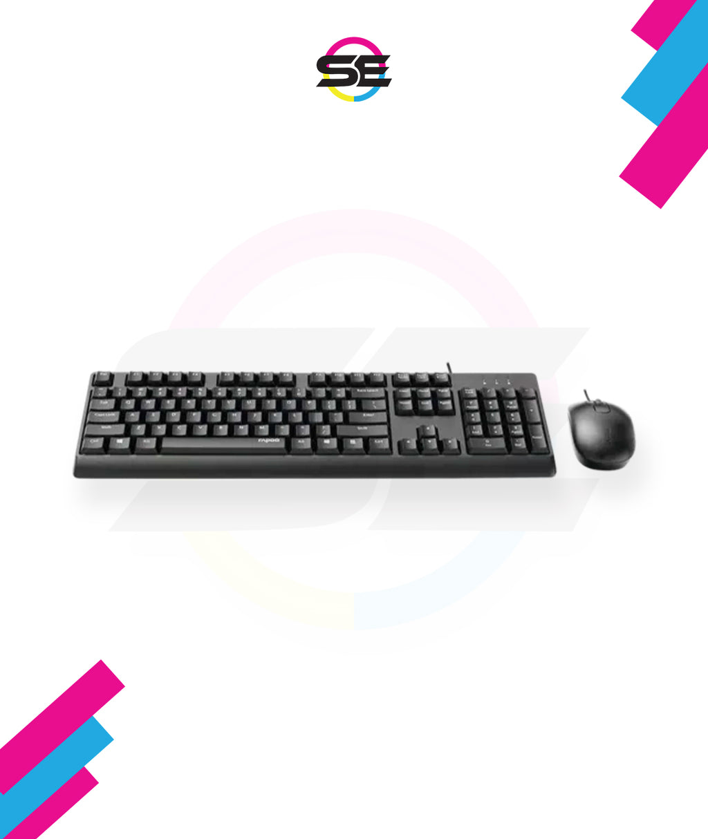 Rapoo X130PRO Wired Optical Mouse & Keyboard Combo 1000DPI