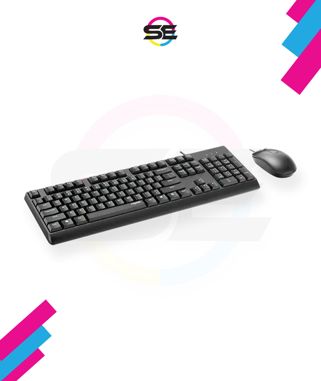 Rapoo X130PRO Wired Optical Mouse & Keyboard Combo 1000DPI