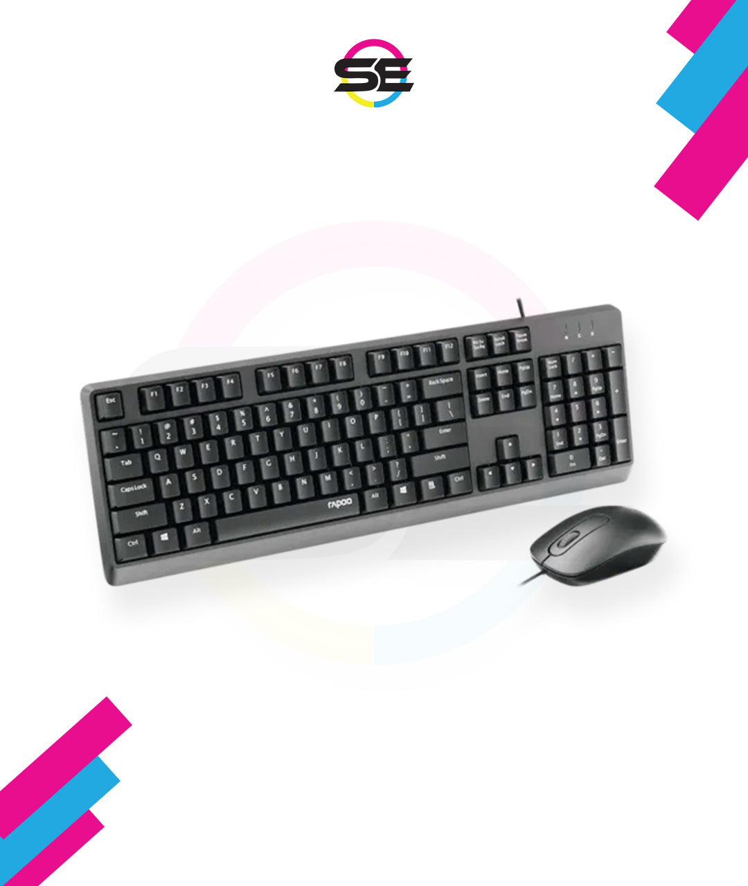 Rapoo X130PRO Wired Optical Mouse & Keyboard Combo 1000DPI