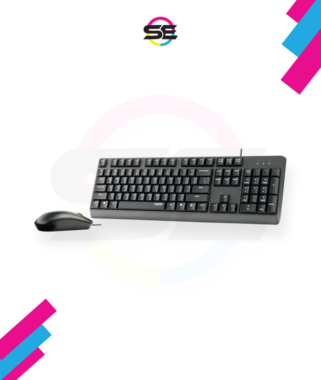 Rapoo X130PRO Wired Optical Mouse & Keyboard Combo 1000DPI
