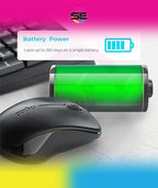 Rapoo X1960 Wireless Silent Keyboard & Mouse Combo 1000DPI