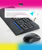 Rapoo X1960 Wireless Silent Keyboard & Mouse Combo 1000DPI