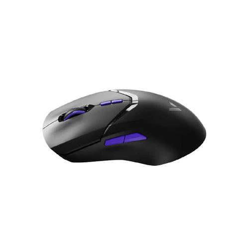 رابو VT9 Pro 4K ماوس ألعاب لاسلكي، بدقة 26,000 نقطة في البوصة، يزن 68 جراماً فقط، لونه أسود.

